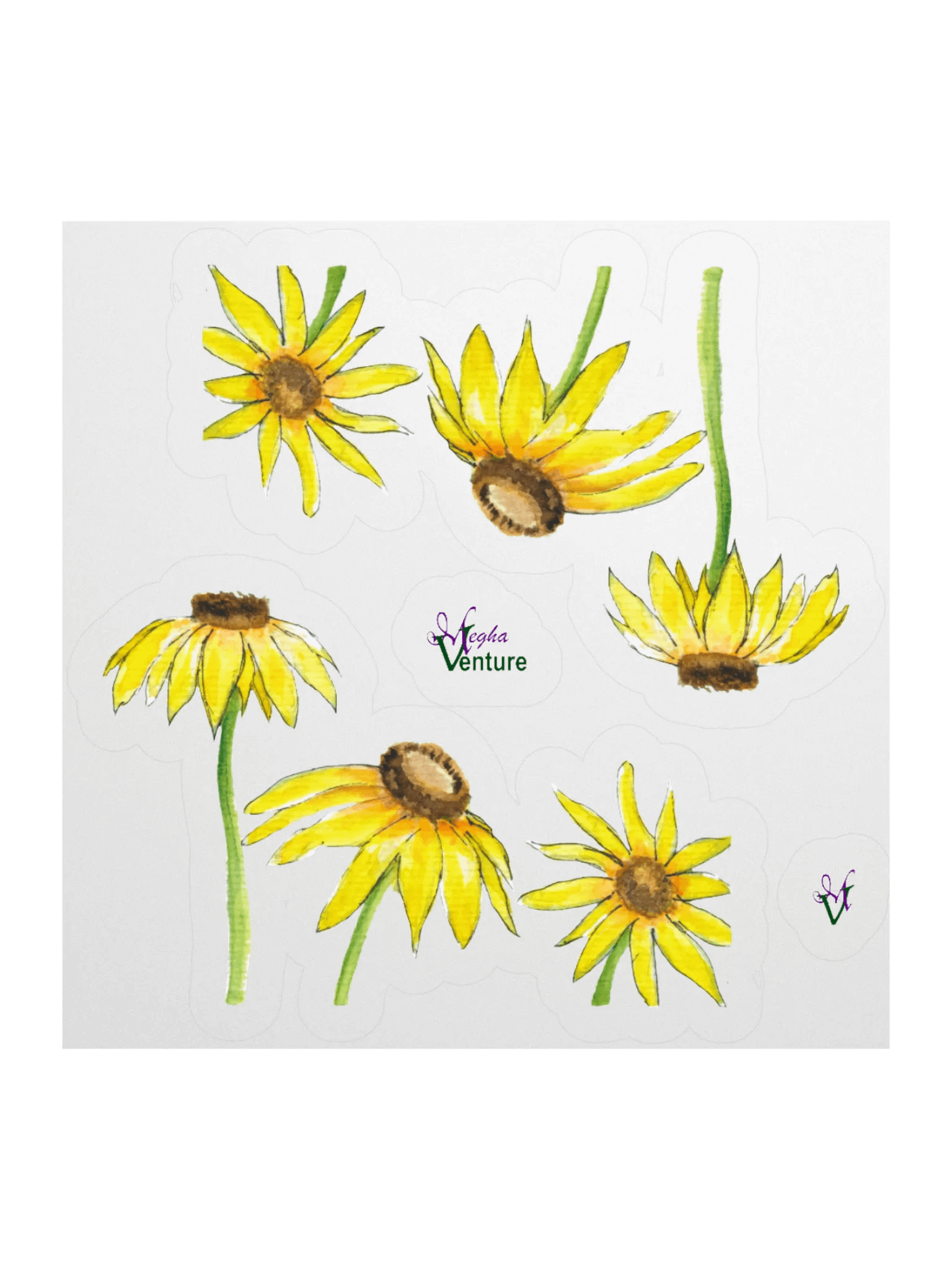 Yellow Coneflowers Sticker product image (3)