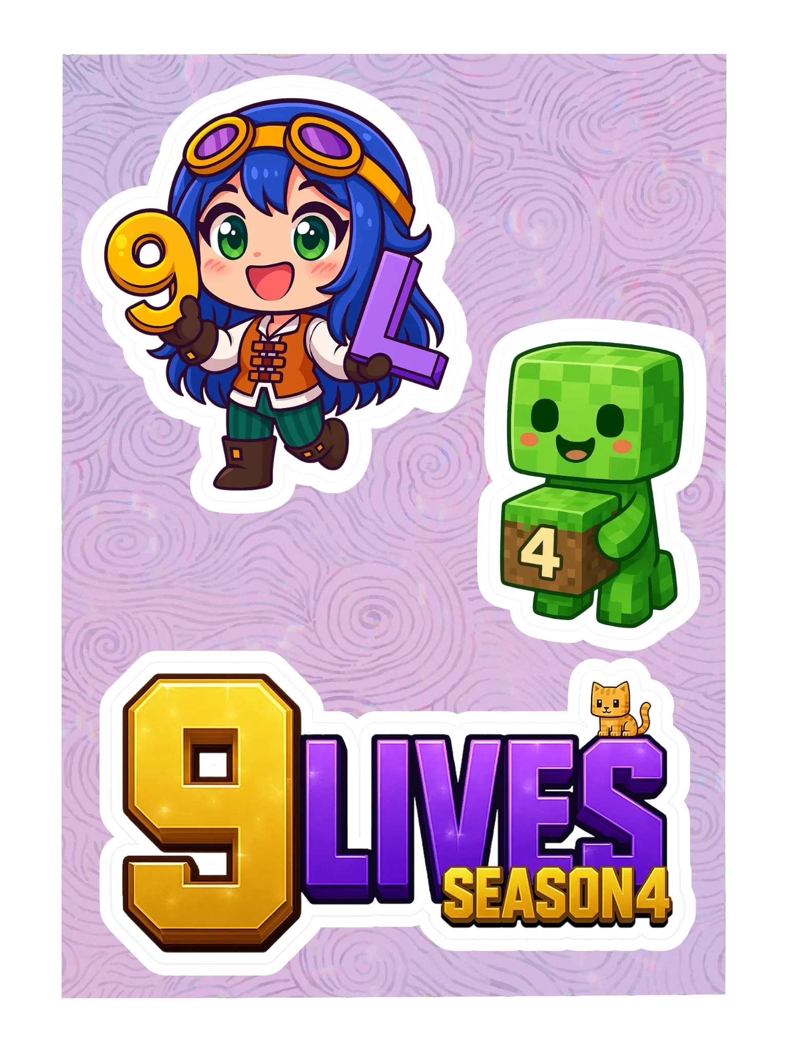 9LS4 Sh4d0wK1tty Sticker Sheet product image (1)