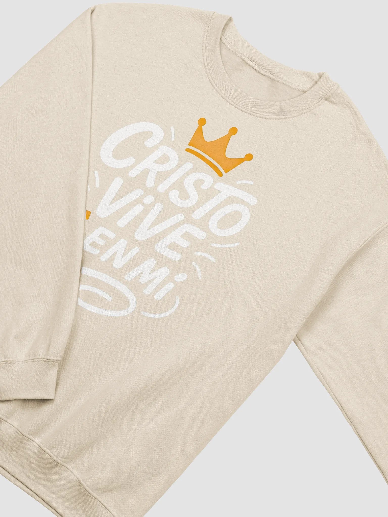 Sudadera Unisex Cuello Redondo | Cristo Vive en mí product image (6)