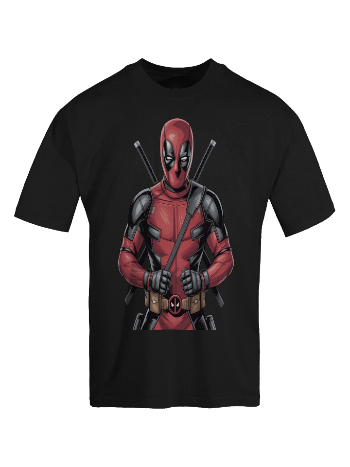 Deadpool Veiled Vendetta Oversized Faded T-Shirt product image (1)