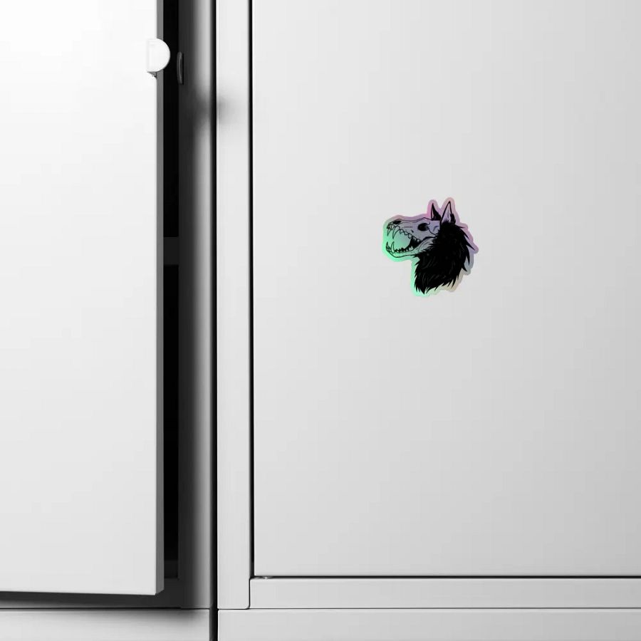 WOLF SKULL Holo Sticker product image (4)