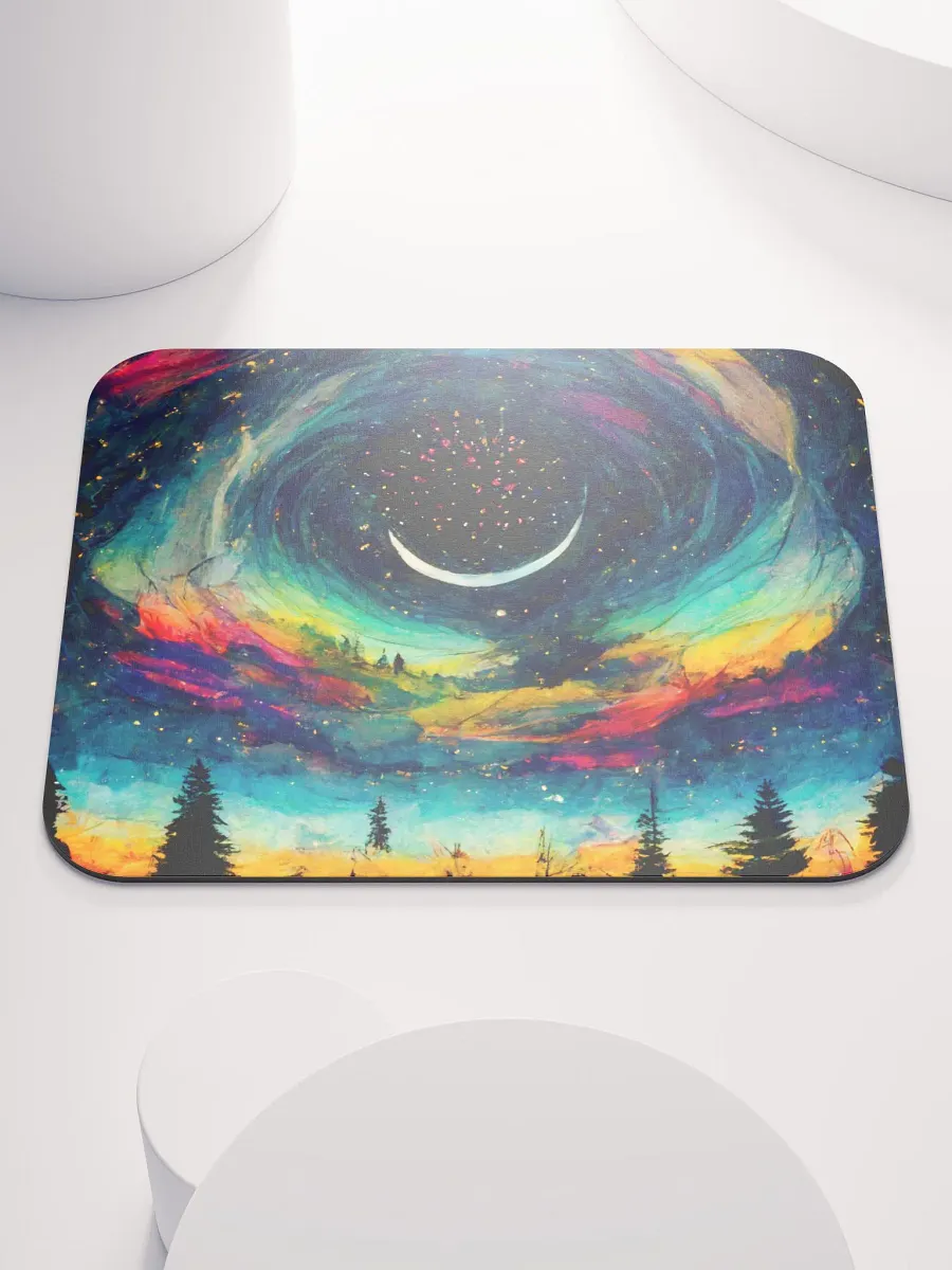 Whimsical Crescent Moon Mouse Pad product image (1)