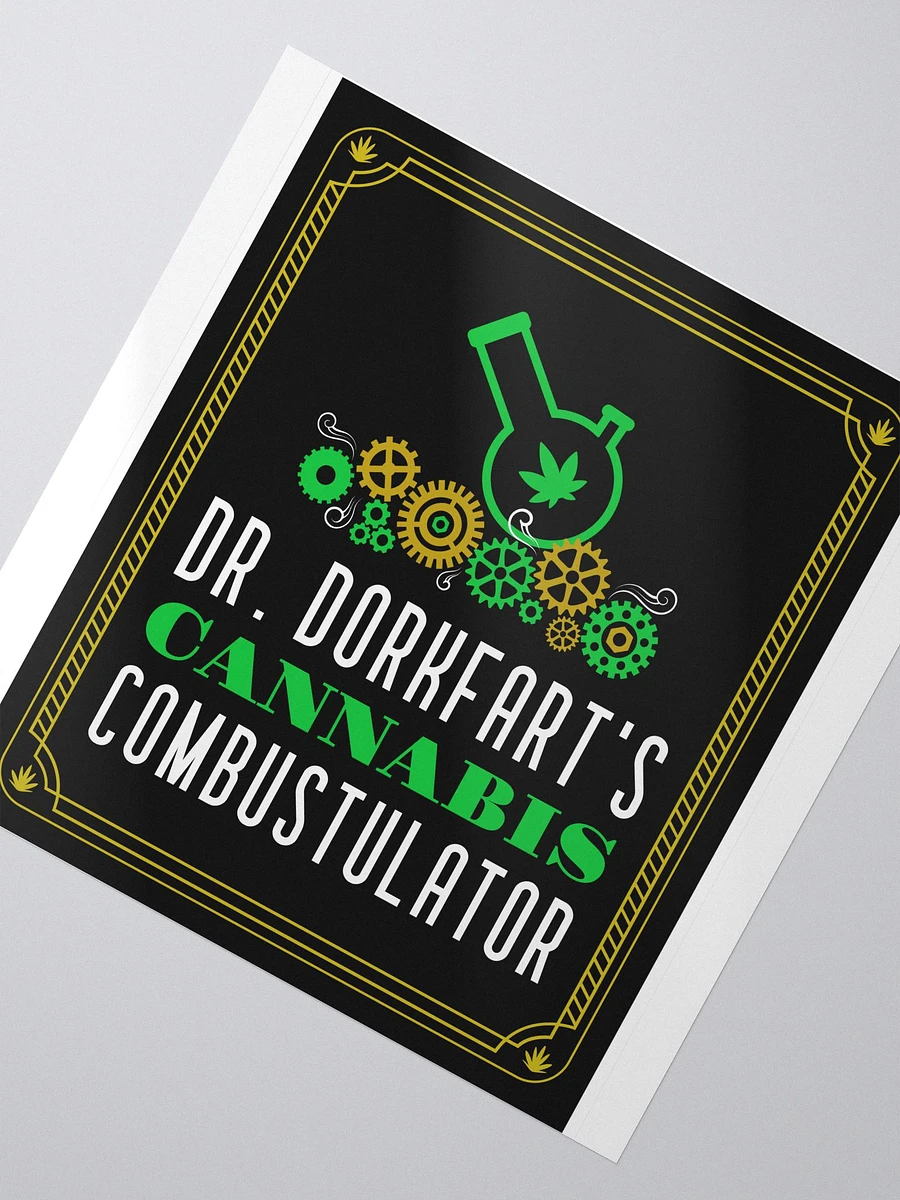 Dr. Dorkfart's Cannabis Combustulator bubble free stickers product image (3)