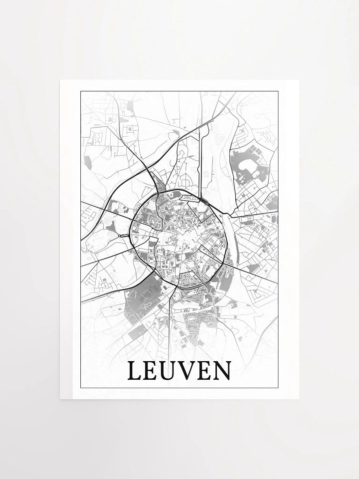 Leuven, Belgium, city map print product image (3)