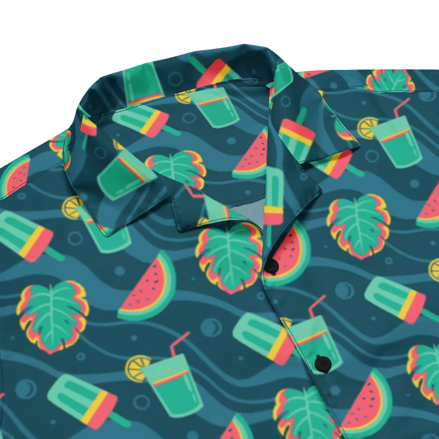 Summer Watermelon Cocktail Hawaiian Shirt product image (5)