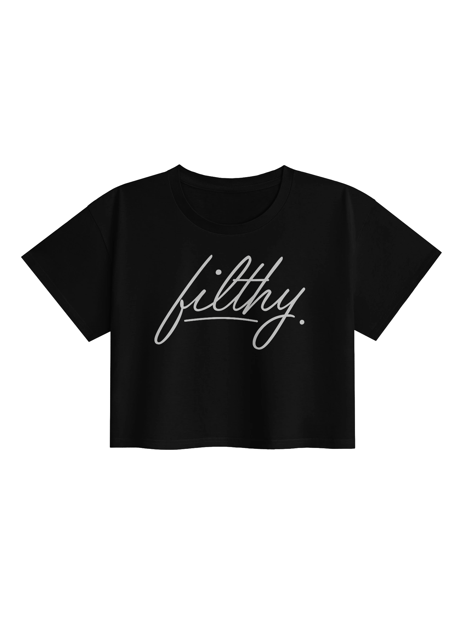 Signature Printed FILTHY crop top womens product image (1)