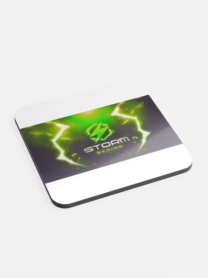 Electric Bolt Storm Gaming Clan Glossed Coaster product image (2)