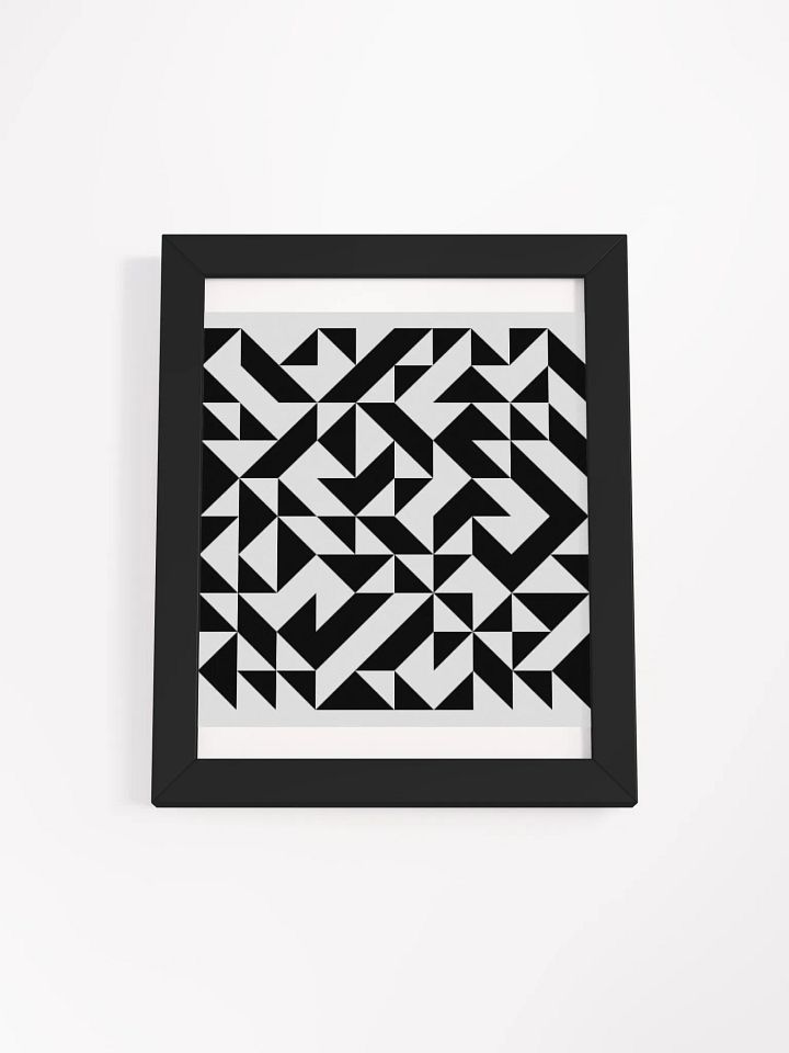 Abstract Geometric Fusion Framed Poster product image (1)