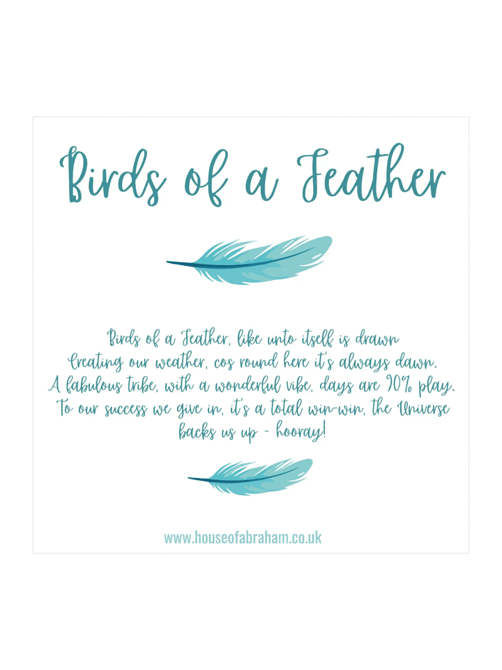 Birds of A Feather - Teal on White Sticker product image (1)