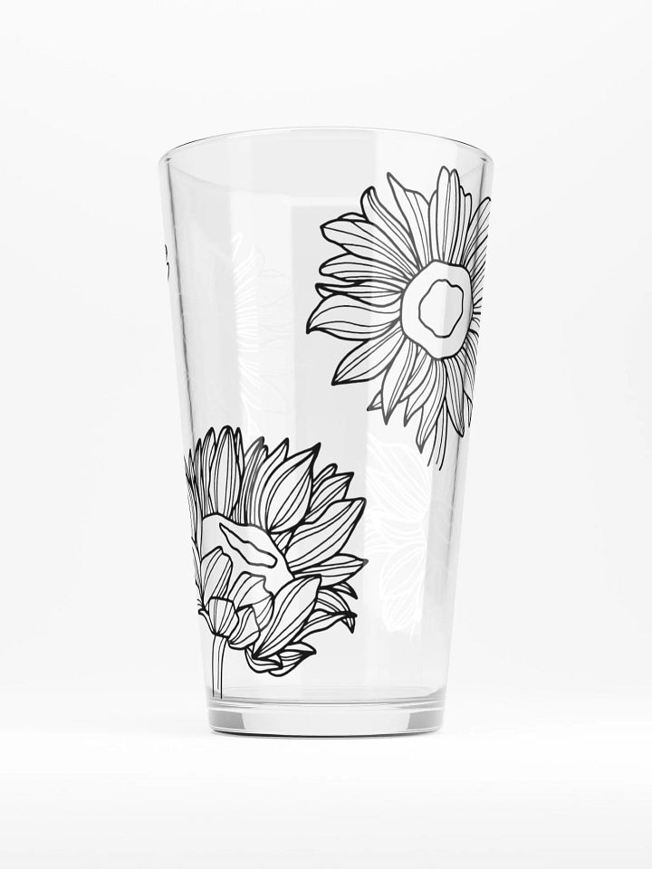Doodle Flowers Glass product image (2)