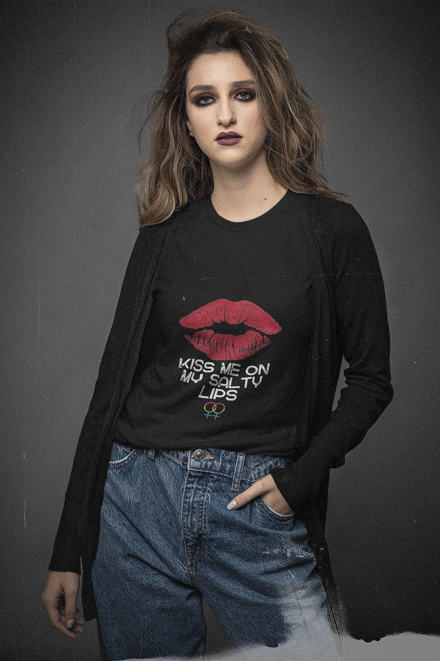 LGBTQ+ T-Shirt - Kiss Me On My Salty Lips (dark) product image (6)