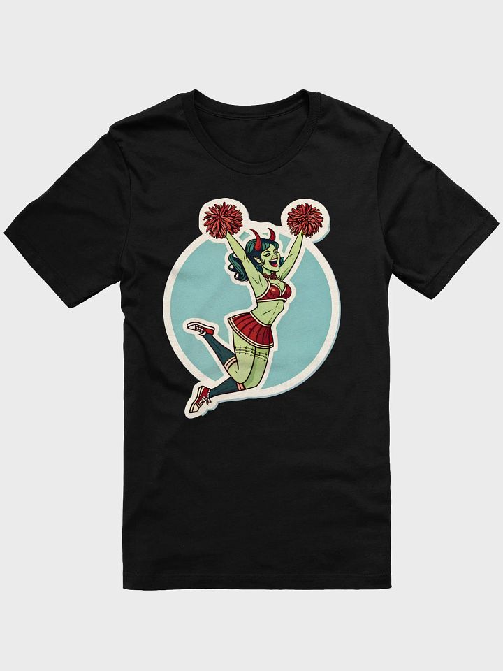 Zombie Pinup girl Satanic Cheerleader T-Shirt product image (4)