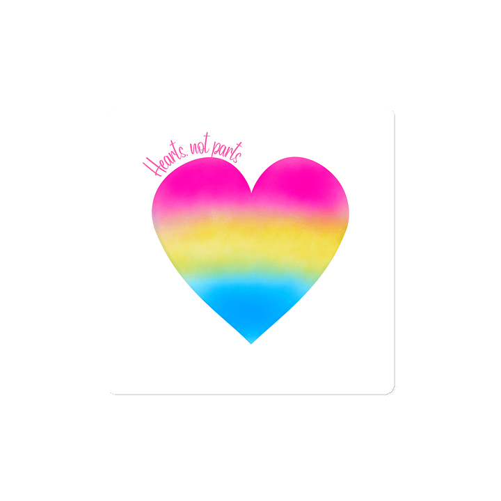 Hearts not parts magnet product image (2)