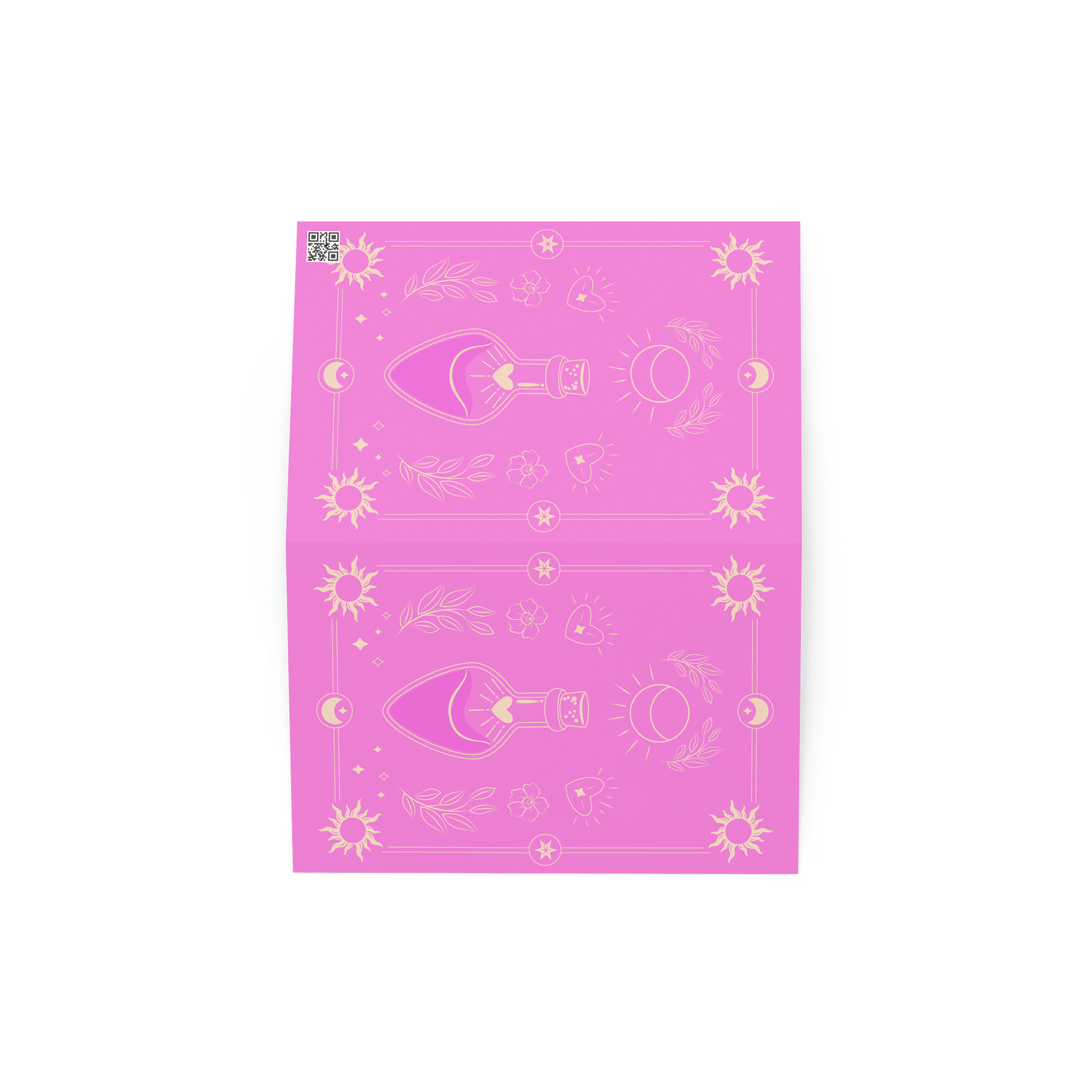 Pink Magic Potion Tarot Card 4×6 Greeting Card product image (2)