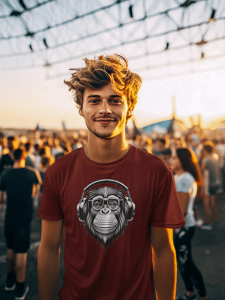 Monkey Business Mens T Shirt (Marley Chimp) product image (1)