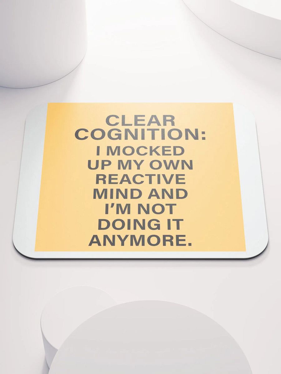 Clear Cognition Mouse Pad in Goldenrod product image (1)