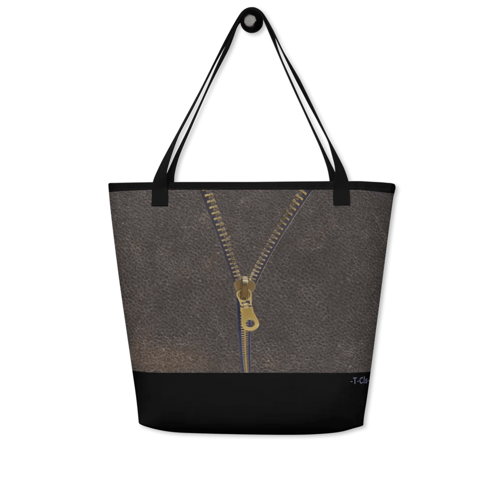 Golden Zipper Leather-Look Large 16