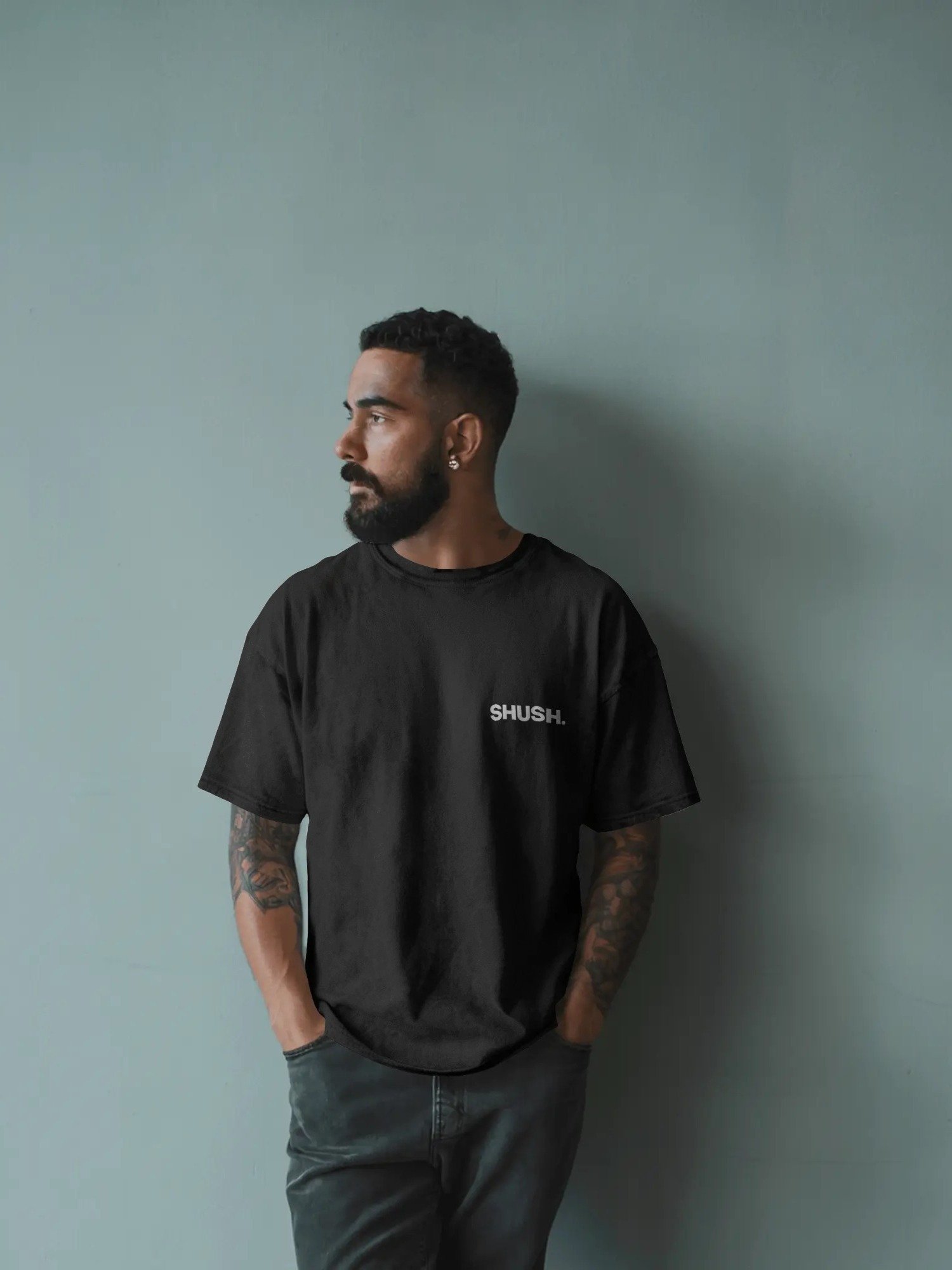SHUSH. Classic Tee – Black product image (1)