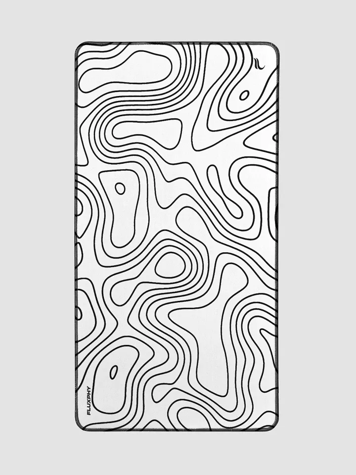 White Topography Mousepad by Fluxphy product image (2)