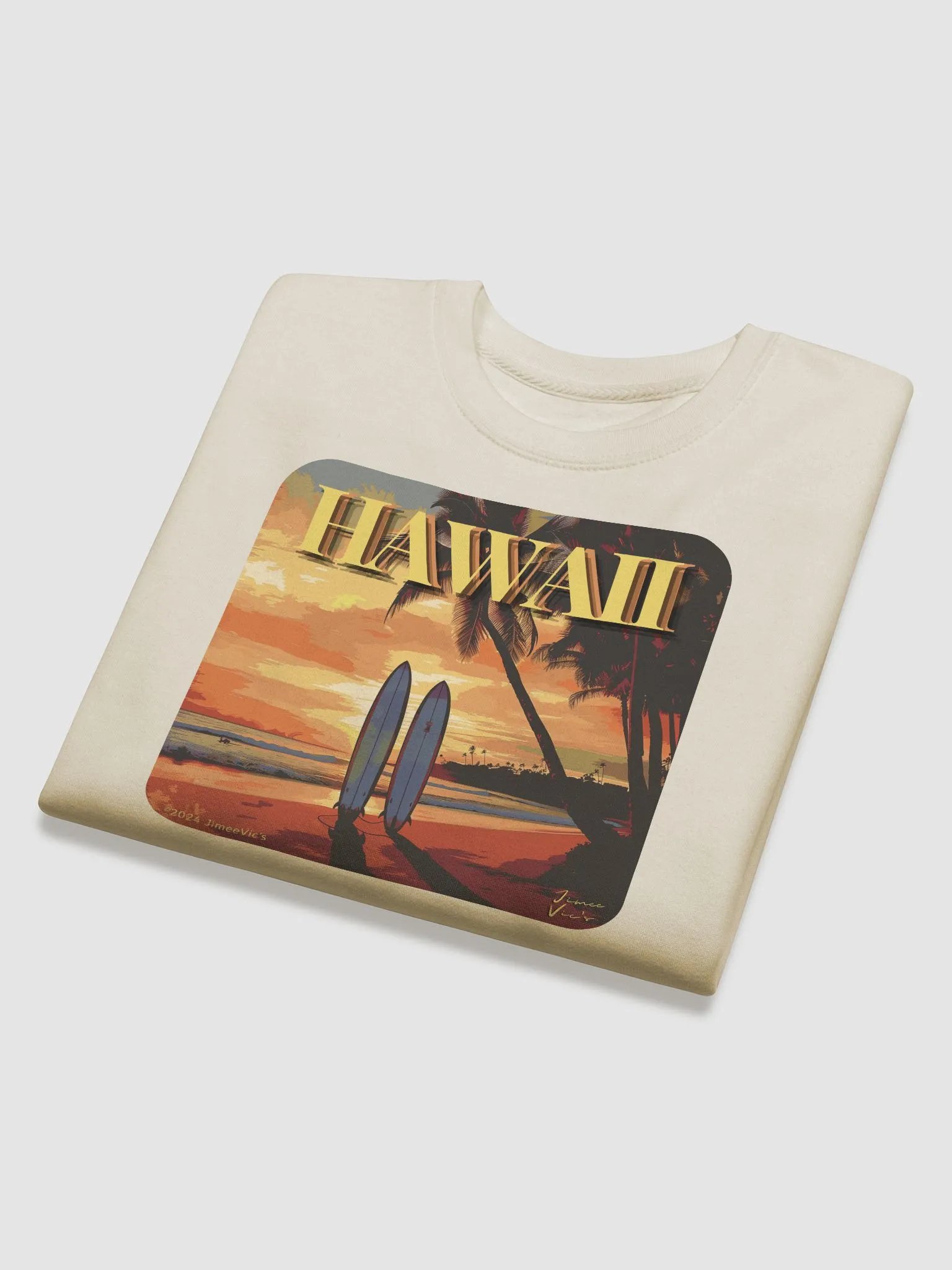 Jimee Vic's Waikiki Sunset Boards Crewneck Sweatshirt product image (1)