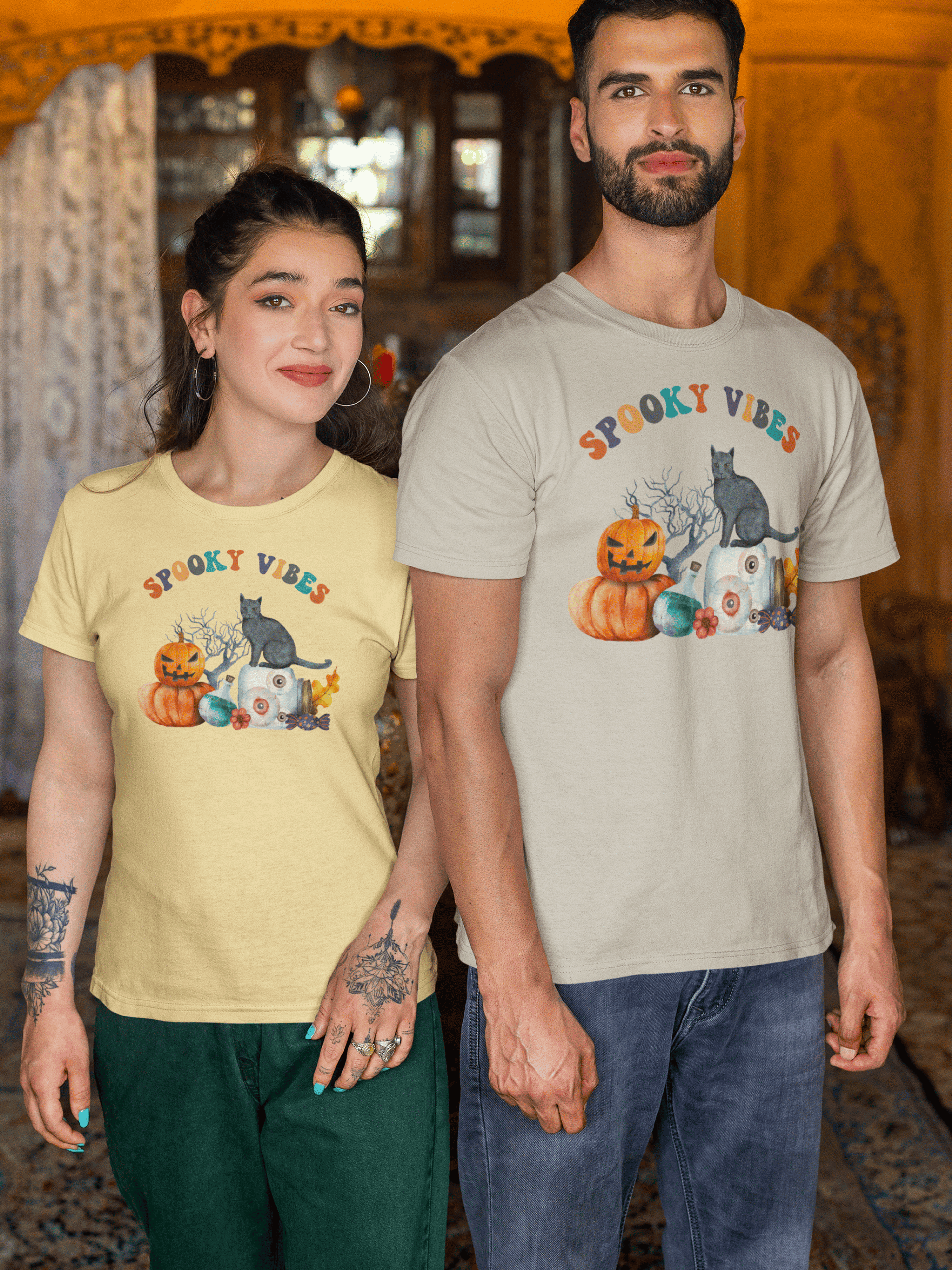 Retro Spooky Vibes Halloween T-Shirt product image (1)