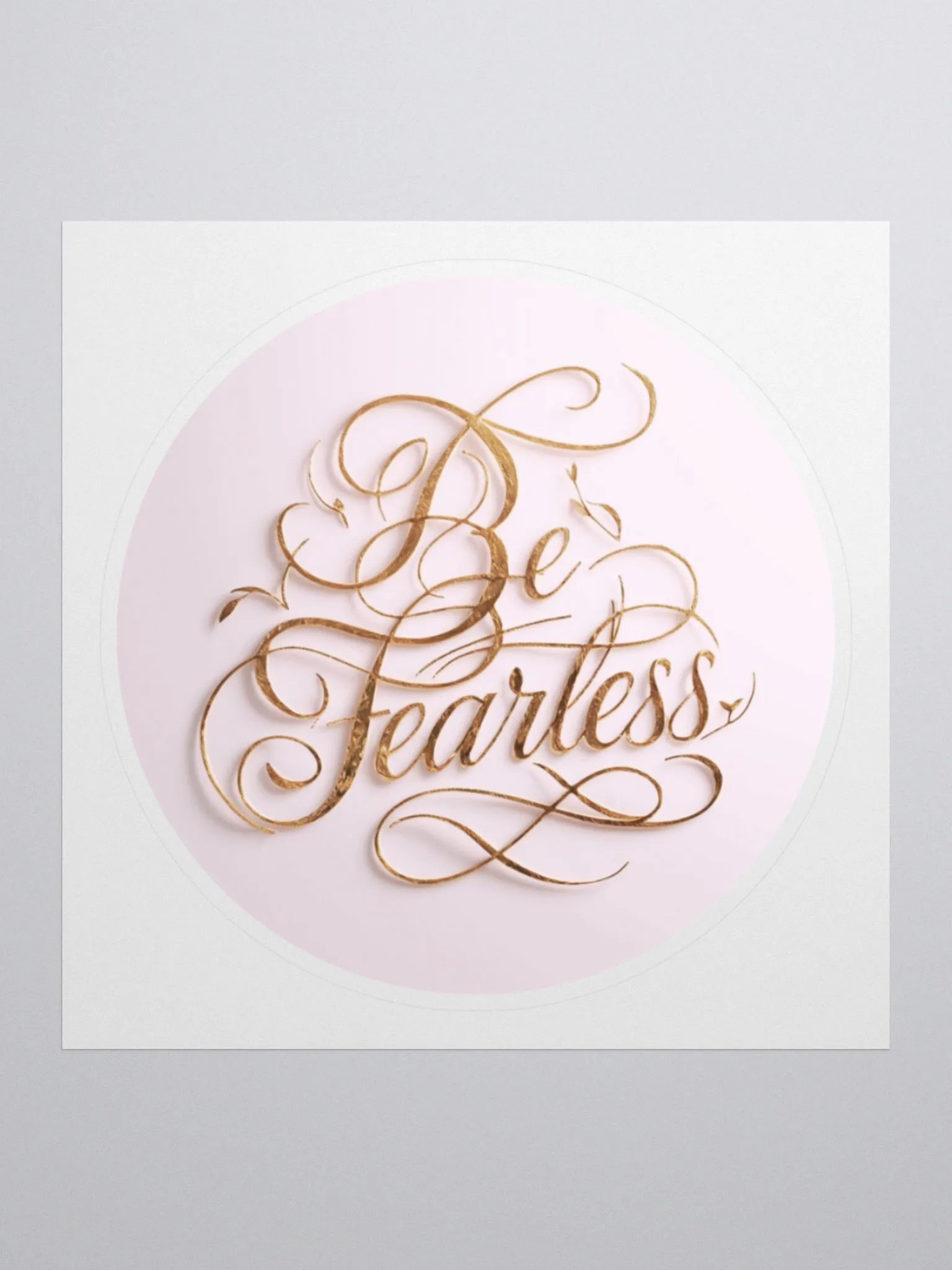 Self-Love Affirmation Art Sticker - Be Fearless! product image (4)