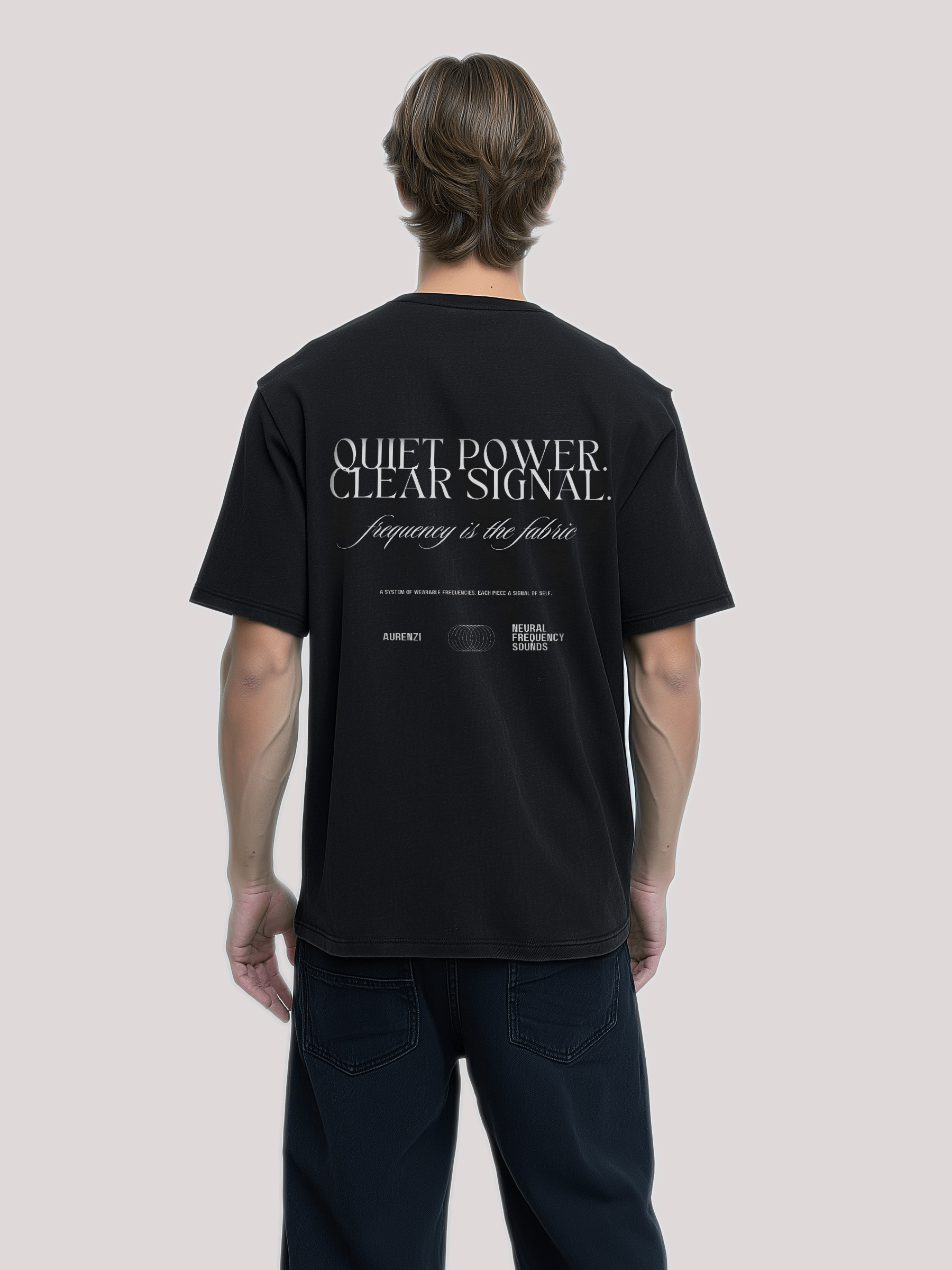 Energy Moves Through Intention Tee – Black Signal / Capsule 01 product image (3)