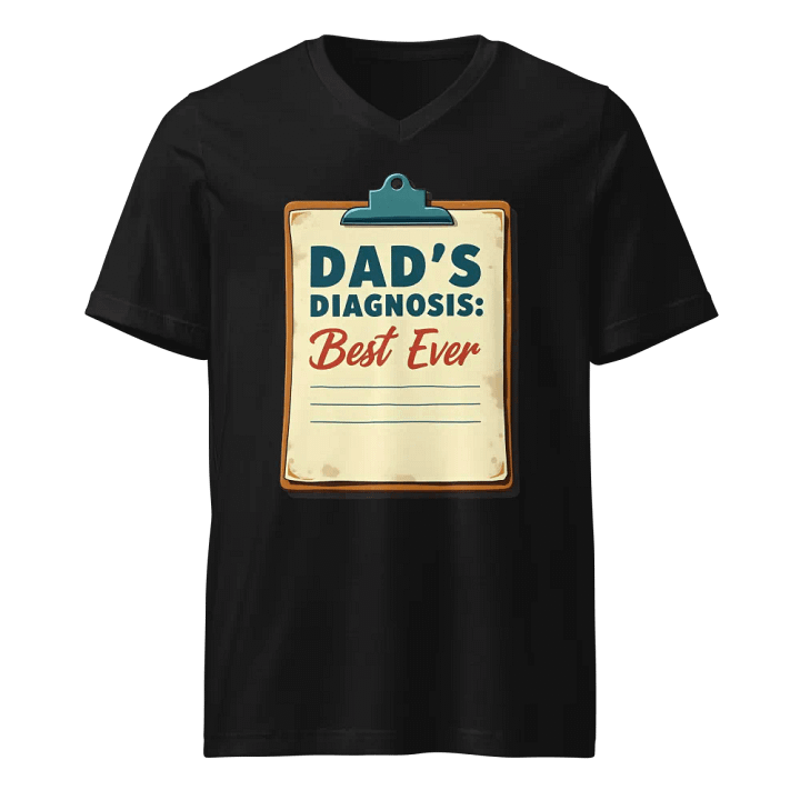 Best Ever Dad's Diagnosis V-Neck Tee product image (1)