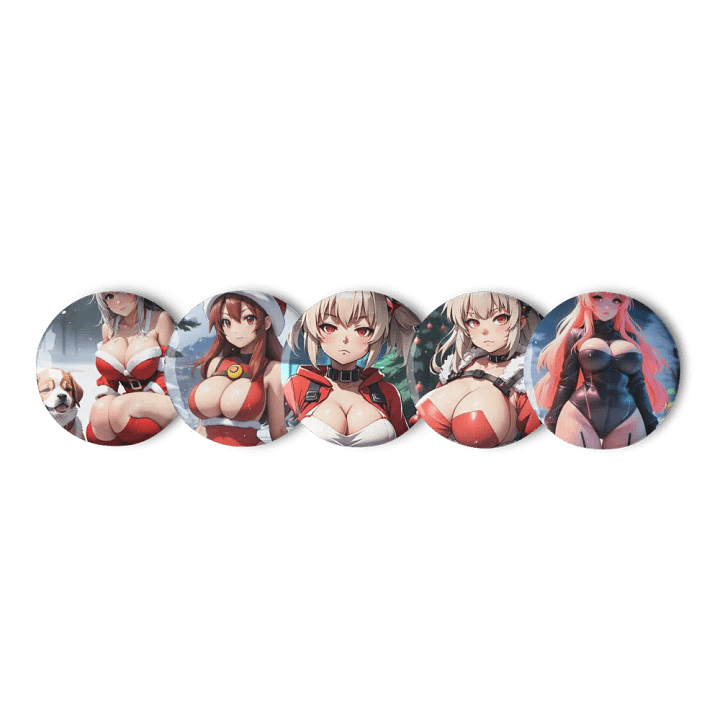 Santa Paws Pin Button Set product image (3)