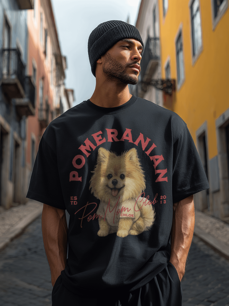 Pomeranian Tshirt Red product image (2)