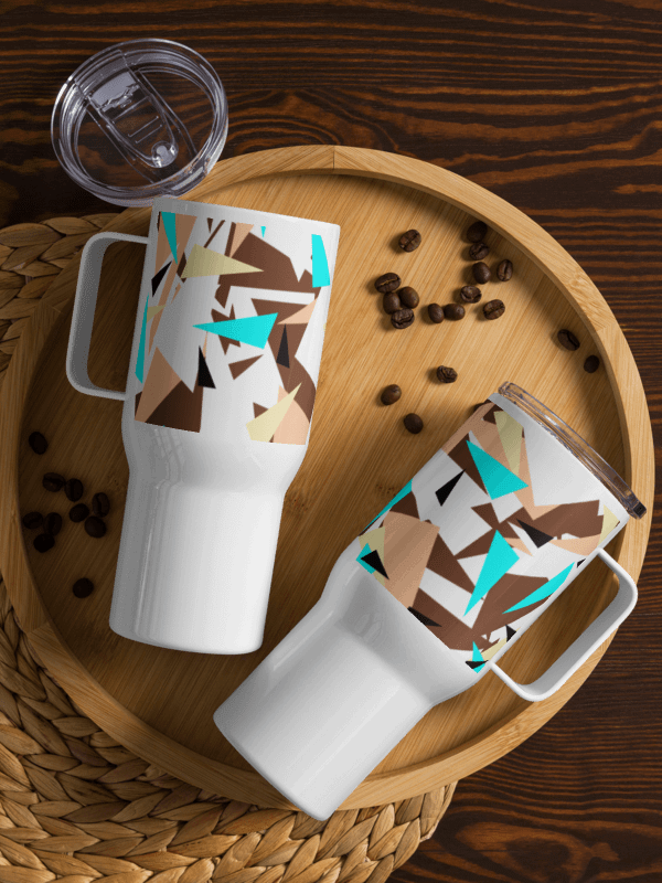 Geometric Elegance Stainless Steel Travel Mug product image (1)