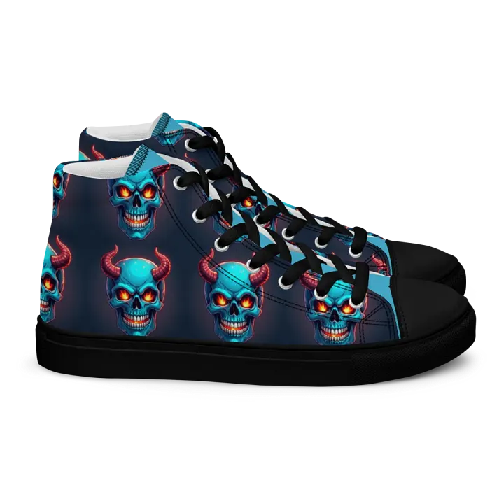 Blue Skull Canvas Dreams Men's High Tops product image (2)