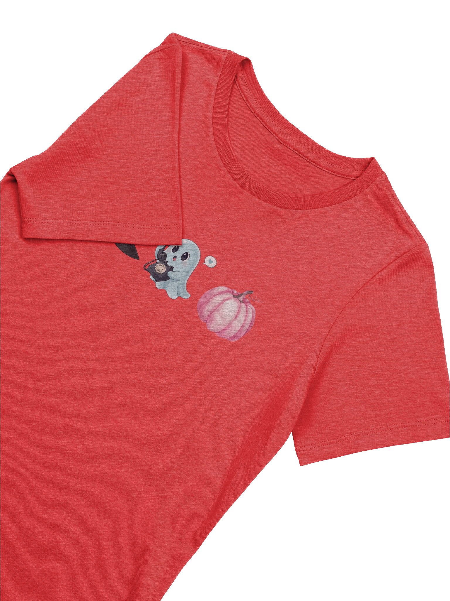 Cute Halloween T-Shirt for Women – Witch Hat, Ghost & Pumpkin Graphic Tee – Spooky Season Fall Aesthetic Shirt product image (2)