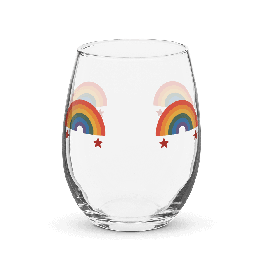 Rainbow Elegance Stemless Wine Glass product image (2)