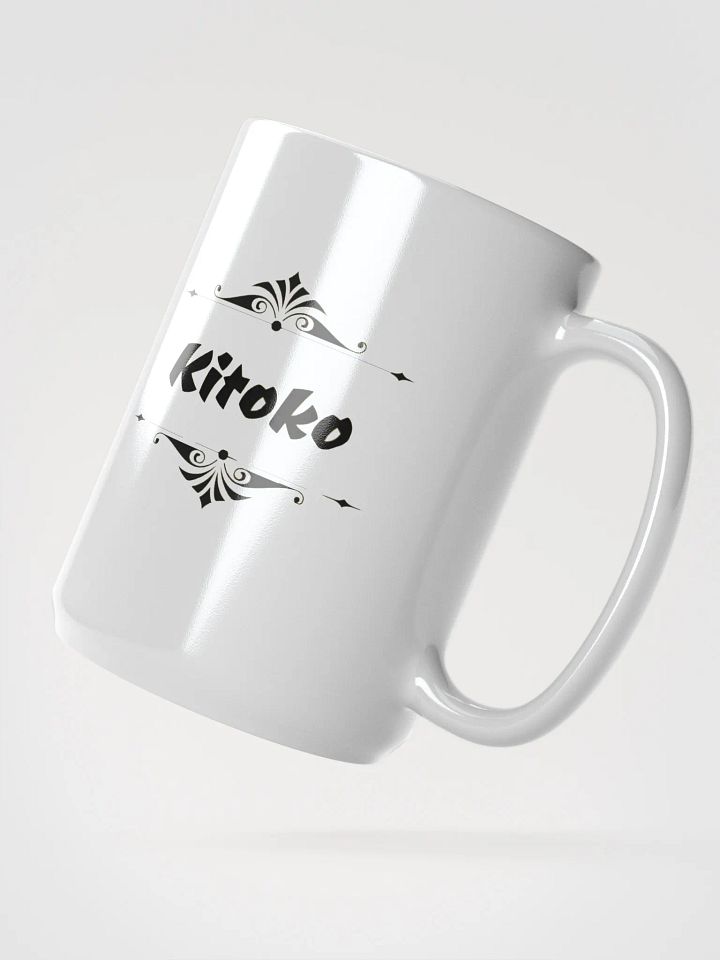 Floral Elegance White Glossy Mug product image (2)