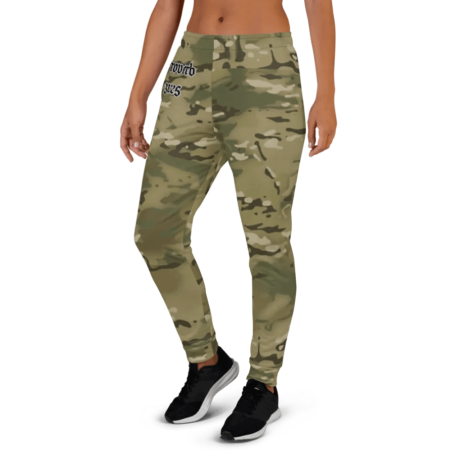 Faithful Camo: Proverb 3:25 Women's Joggers - Multicam product image (3)