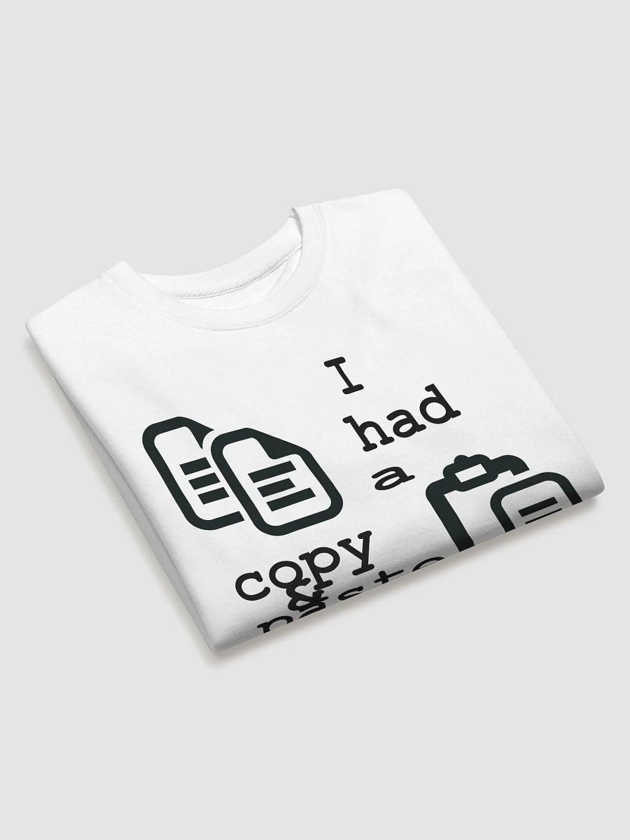 I Had A Copy & Paste Education - Black - Cotton Heritage Premium Sweatshirt product image (3)