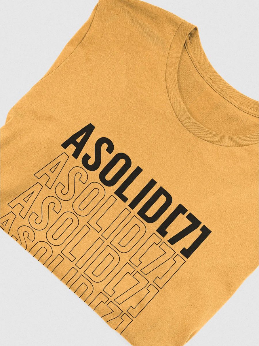 ASolid[7] Repeat Outline Black Design Tee Shirt product image (2)