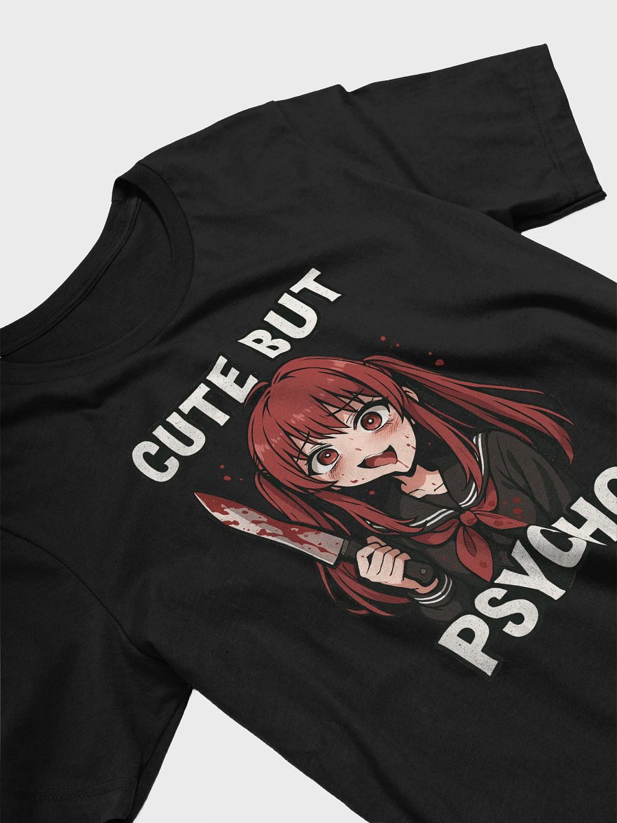 Cute But Psycho Yandere Anime Girl T-Shirt – Dark Aesthetic Otaku Tee product image (3)