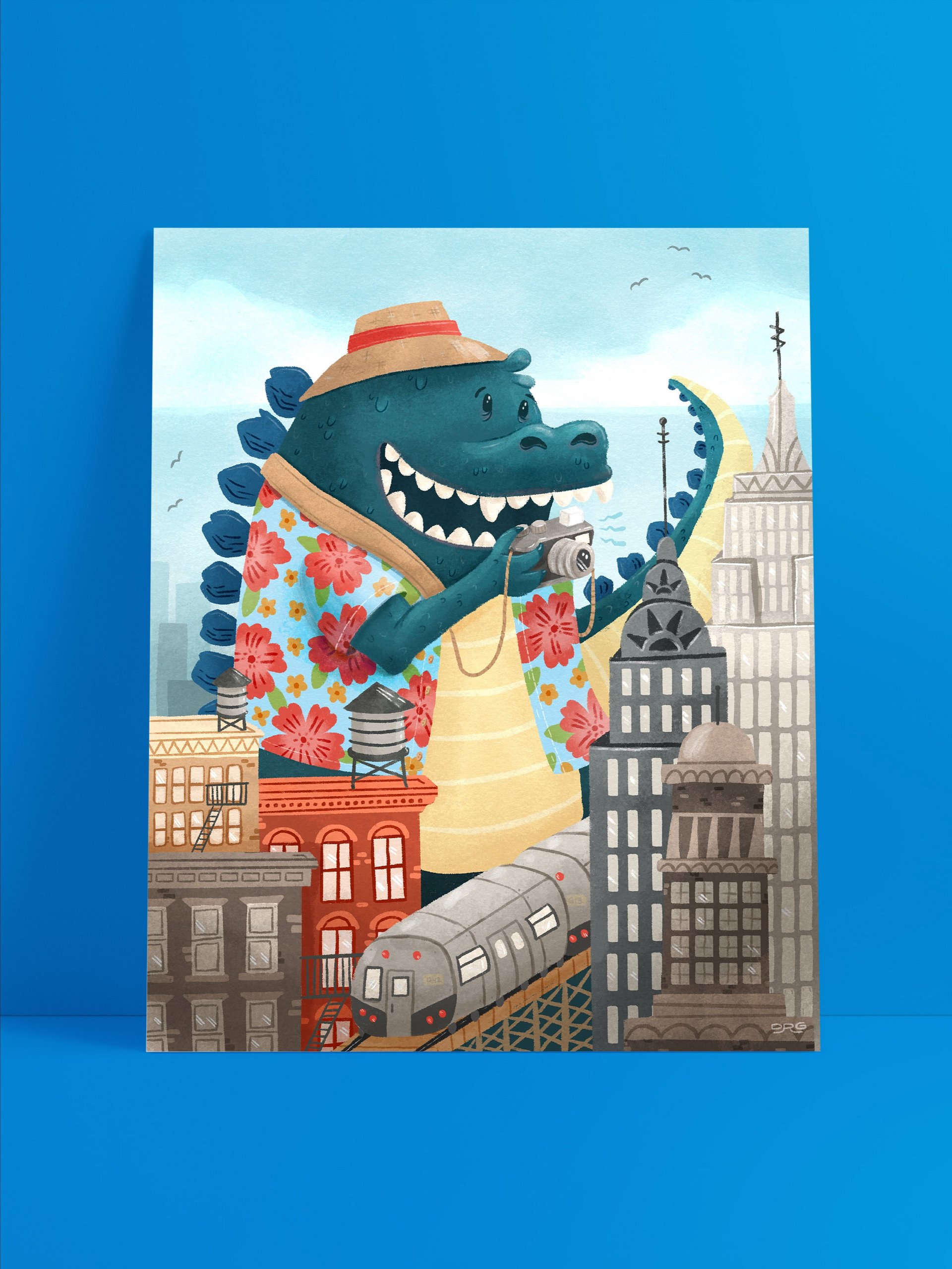 Kaiju Vacation Print product image (1)
