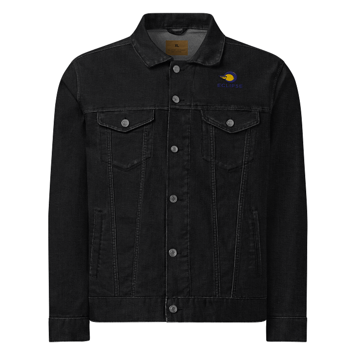 Eclipse Unisex Threadfast Denim Jacket - Heavyweight, Bold Design, Black Denim & More product image (1)