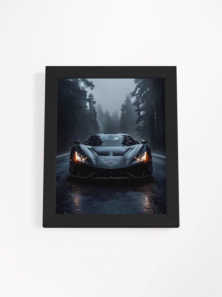 Sleek Misty Forest Sport Car Poster product image (2)