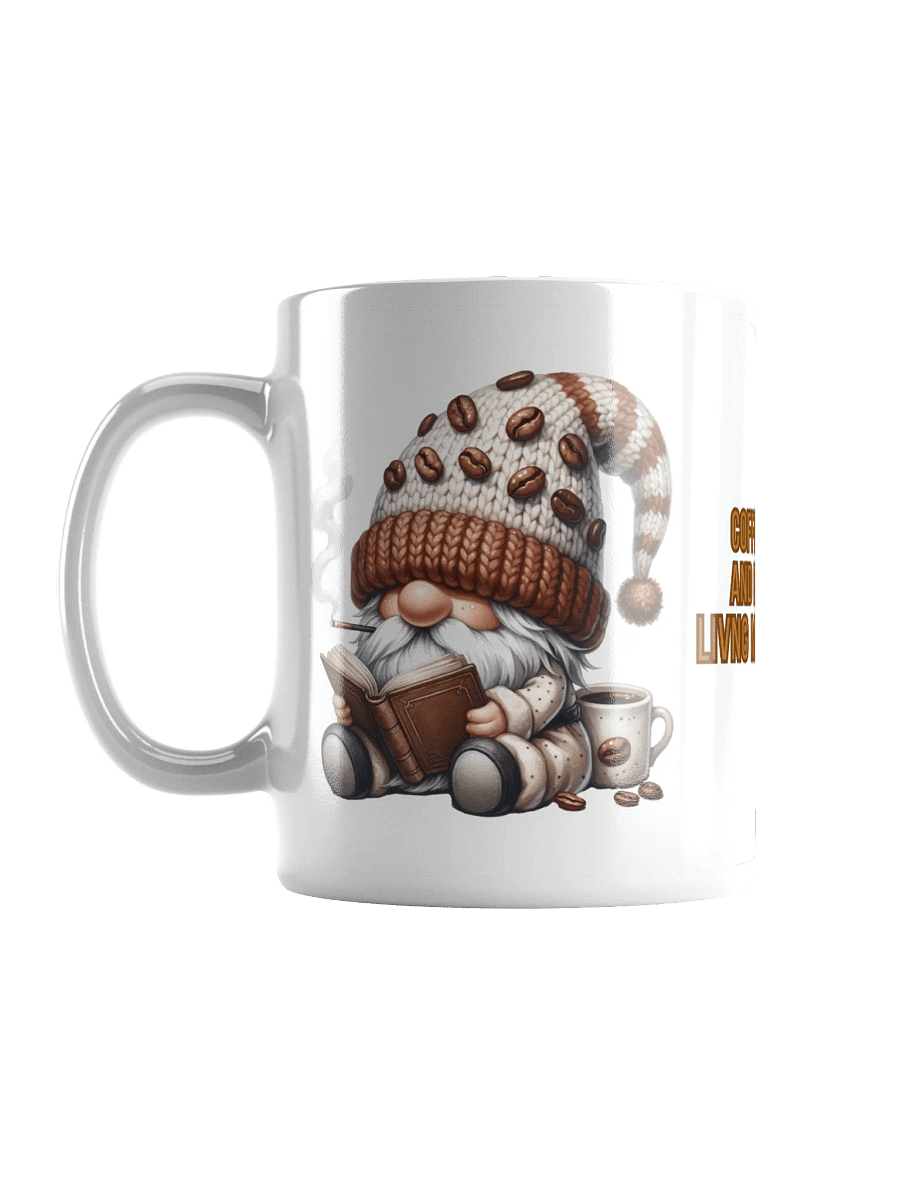Coffee books bad habits Gnome life Ceramic Mug product image (6)