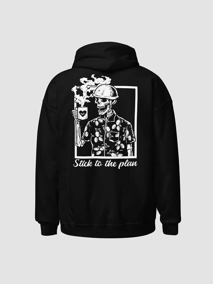 Stick to the Plan Embroidered Hoodie Black product image (1)