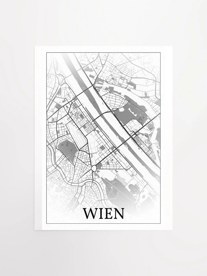 Wien, Austria, city map print product image (1)
