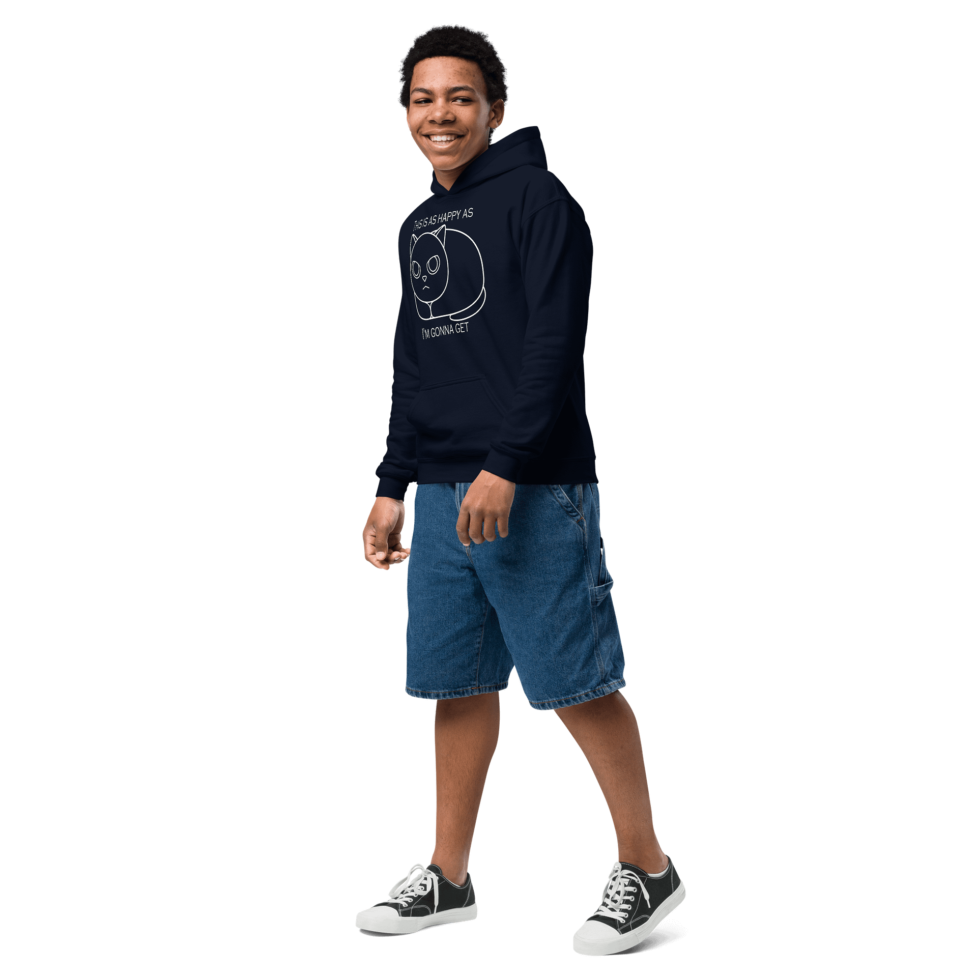 Happy Grumpy Cat - Unisex Youth Hoodie product image (13)