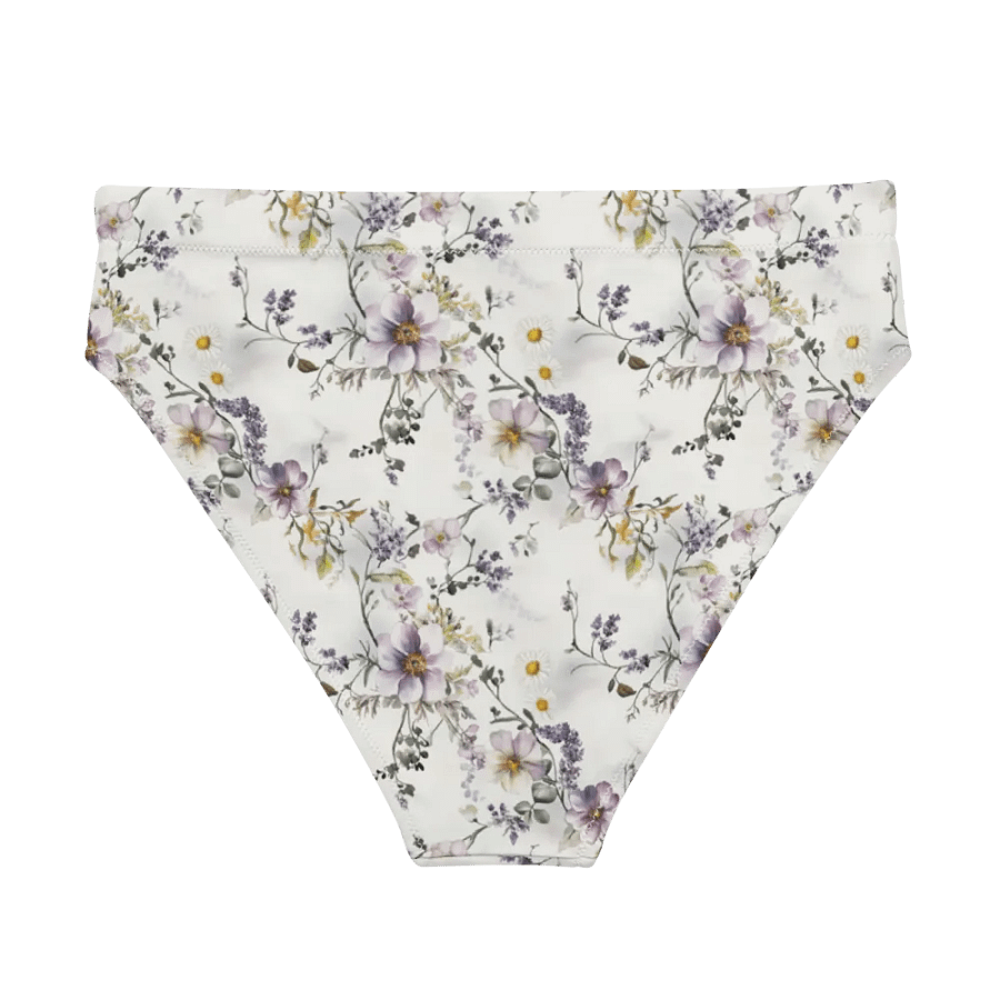 Wildflower Recycled High-Waisted Bikini Bottoms – Gentle Bloom, Confident Energy product image (2)