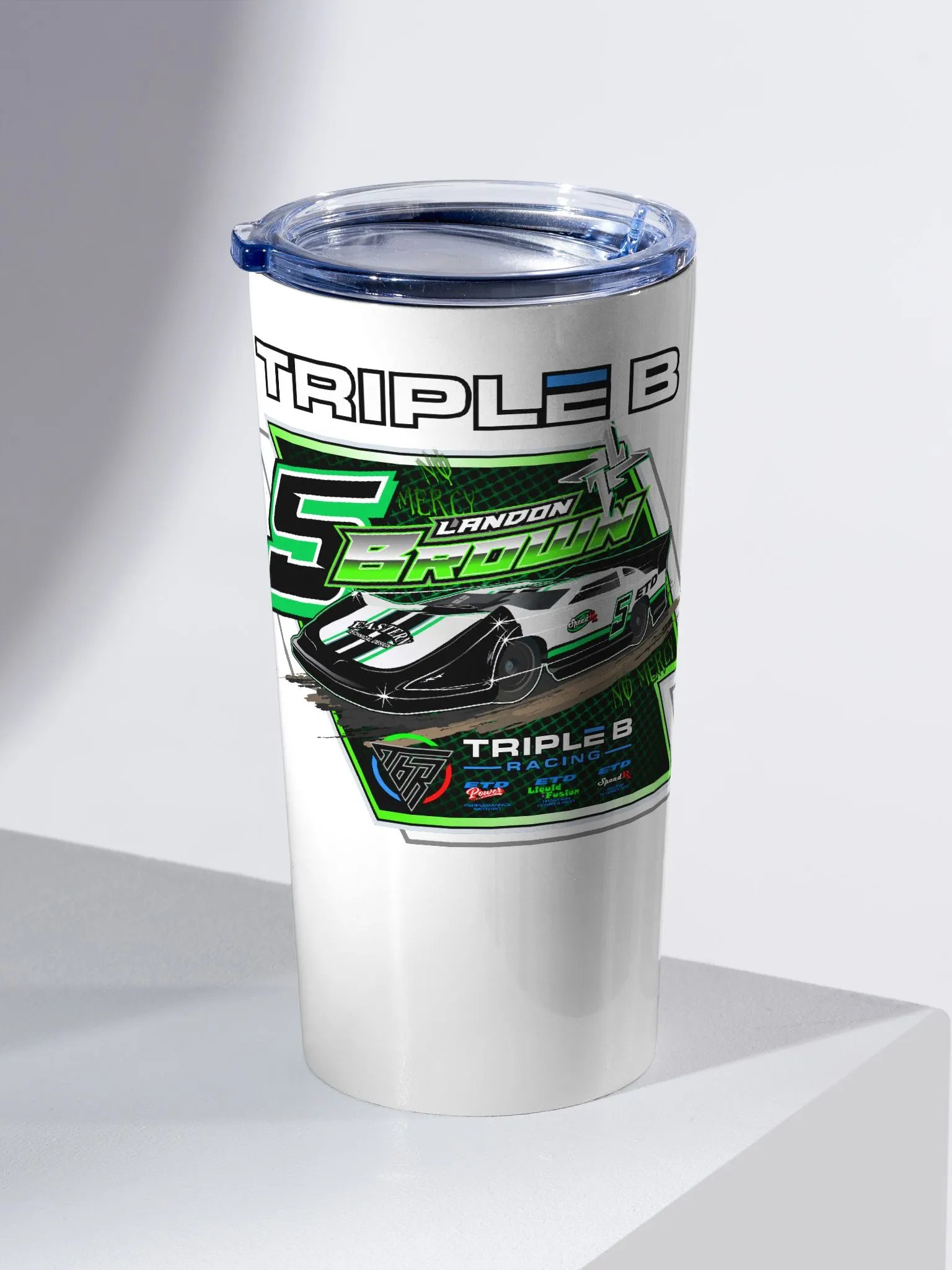 Landon Brown Late Model Tumbler (White) product image (2)