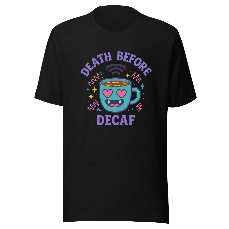 Death Before Decaf - Caffeine Core - Bella Canvas 3001 Unisex Staple T-Shirt product image (3)