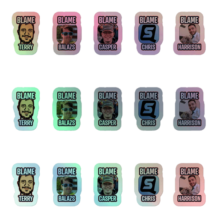 PitSkill Blame Series 1 Sticker Pack product image (1)